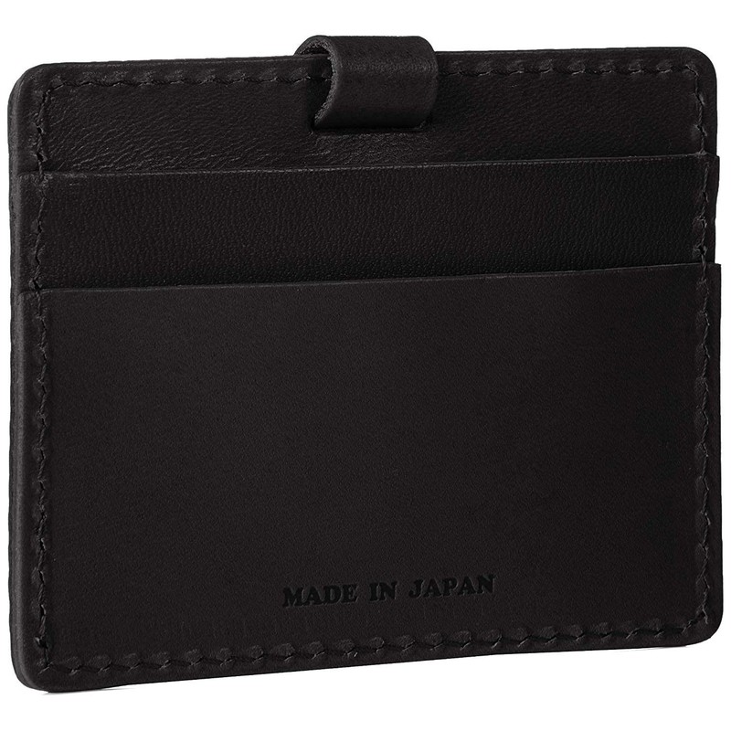 Black_2 Tochigi Leather Pass Case, Commuter Card Holder, Women's, Men's,