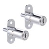 uxcell Drawer Desk Wardrobe Cabinet Push Plunger Lock, 3/4" Cylinder
