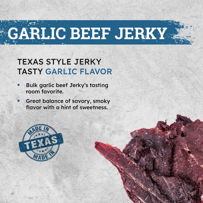BULK Texas Style Original Beef Jerky - Healthy High Protein