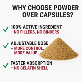 Slippery Elm Bark Extract Powder 10:1 | Ultra Strength Inner Bark Fast Absorbing & Rich in Mucilag | 200 Servings | 100% Pure, Vegan | No Filler or Binders Gluten Free