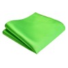 Branduce Lime Green Pocket Square for Men Plain Silk Blend
