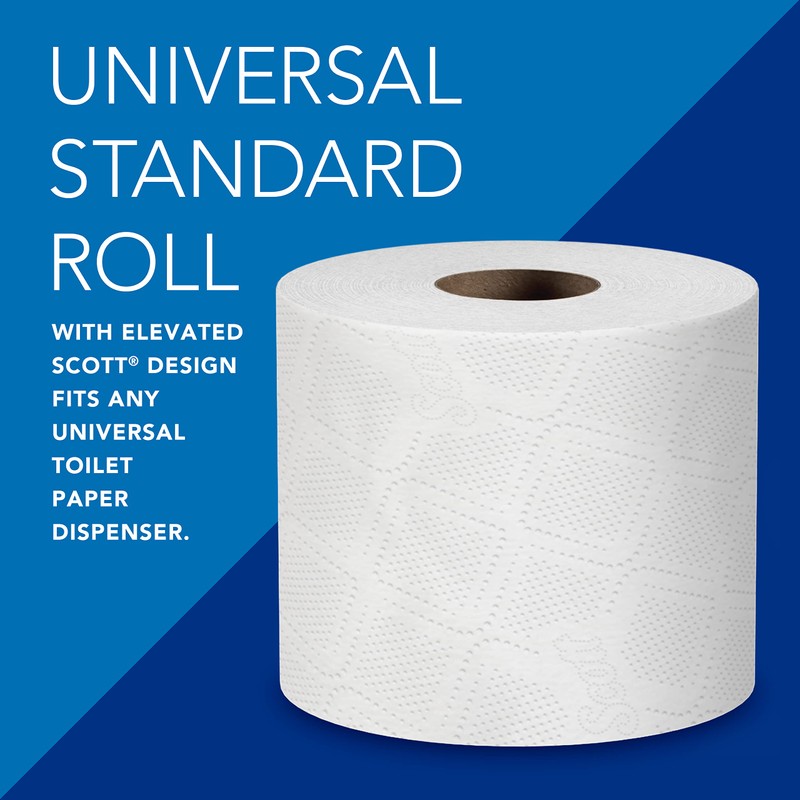 Scott Professional Standard Roll Bulk Toilet Paper (04460), 2-Ply, Elevated