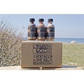 Cocktail Rimming Salt Gift Set by Crimson & Clove - Bloody Mary Salt, Citrus Margarita Salt and Spicy Margarita Salt