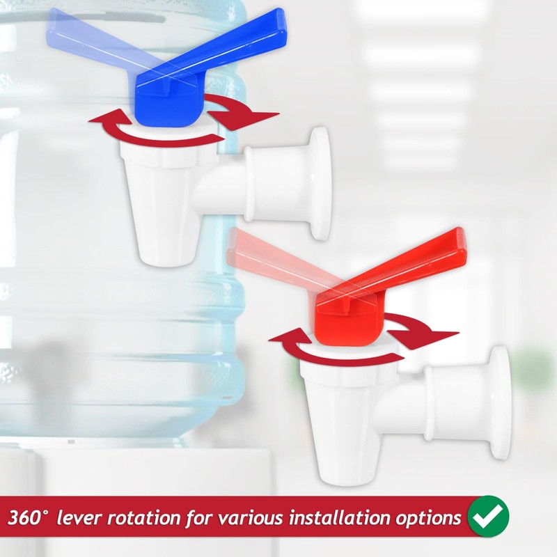 SPARES2GO Universal Water Dispenser Tap Spigot Cooler Bottle Lever Faucet