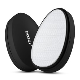 BEZOX Nano Glass Foot Pumice Stone Callus Remover with Cover – Gentle Glass Foot File Scraper, Effective Feet Scrubber for Dead Skin, and Portable Pedi Egg Foot Care Tool - Black