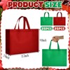 SATINIOR 50 Pcs Large Non Woven Tote Bags 14 x