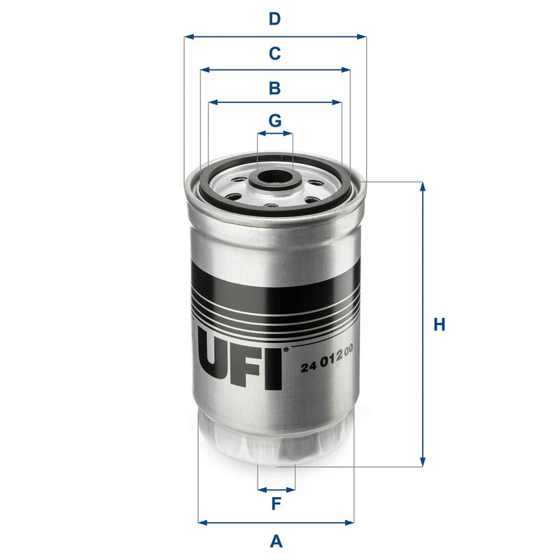 UFI Filters Filters 24.012.00 Diesel Filter