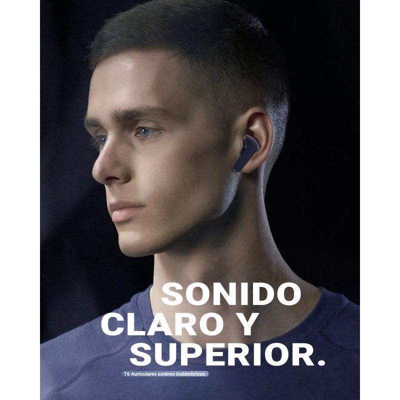 Acefast Audifonos Inalámbricos Pantalla Digital Reducción Ruido Ipx4 Color Azul