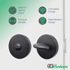 EAI Round Bathroom Thumbturn & Release Set - Matt Black