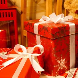 KEYIDO® White Ribbon, 40mm x 44 Metres(50 Yards) Wide Ribbon, Thick White Satin Ribbons for Gift Wrapping, Hair Bow, Florist, Crafts, Sewing, Car, Wedding, Christmas Decoration (22M/Roll)