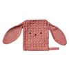 tag Bunny Waffle Weave Bath Mitt Pink