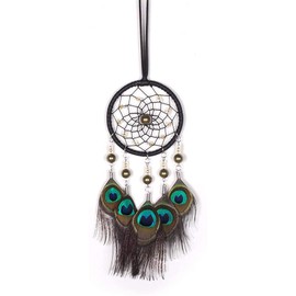 Feather Dream Catcher Car Interior Rearview Pendant, Feather Dream Catchers Car Charm for Car Wall Bedroom Hanging Decorations (Style B)