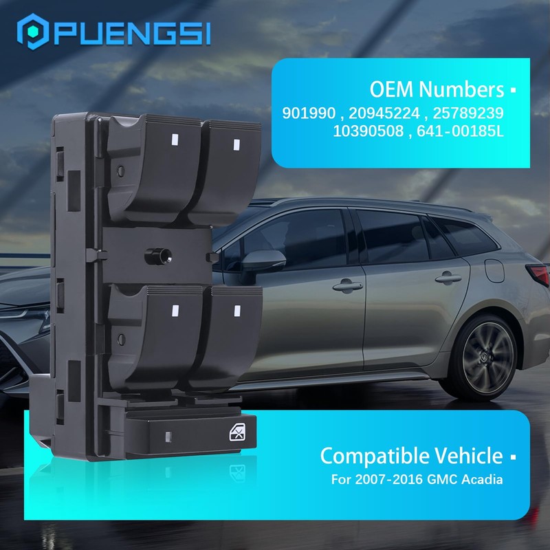 PUENGSI Driver Side Master Power Window Switch for GMC Acadia