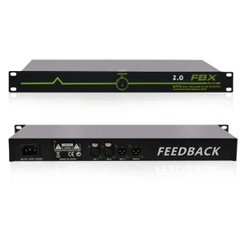 Professional Feedback Eliminator & Feedback Suppressor Audio Processor - 2-Channel anti-howling suppressor for Performance Stage Conference & Karaoke, Plug-and-Play Design, 2-in 2-Out green