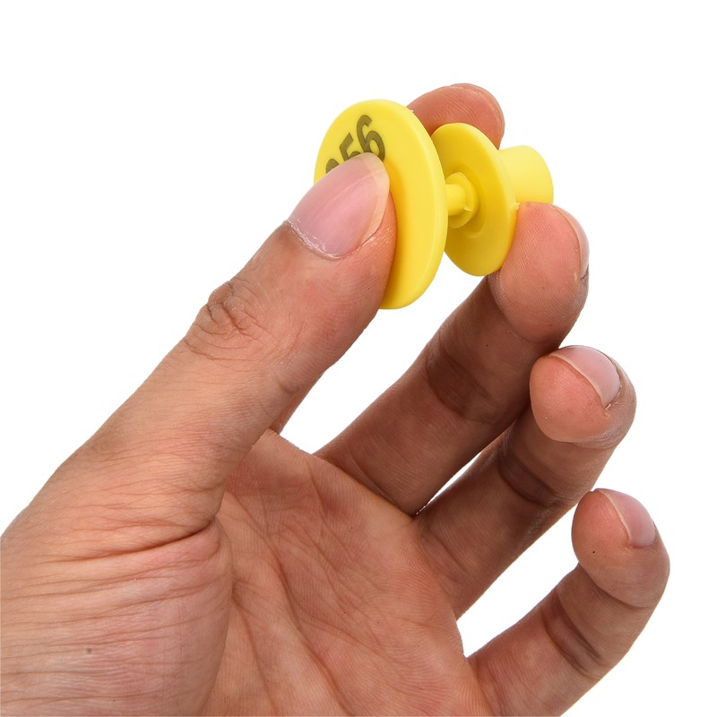 100pcs Livestock Ear Tag Anti Dropping Pig Round Ear Tag