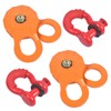Getanye 2 Pack Snatch Block Towing Pulley w/Shackle Heavy Duty