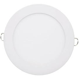 ChiliTec LED Panel Round Ceiling Installation Diameter 17 cm 20 mm Flat 230 V 12 W 1128 Lumen Including Transformer Flush-Mounted 2900 K Light Colour Warm White Frame White