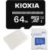 64GB Kioxia EXCERIA BASIC UHS-I U1 microSDXC Card + SD