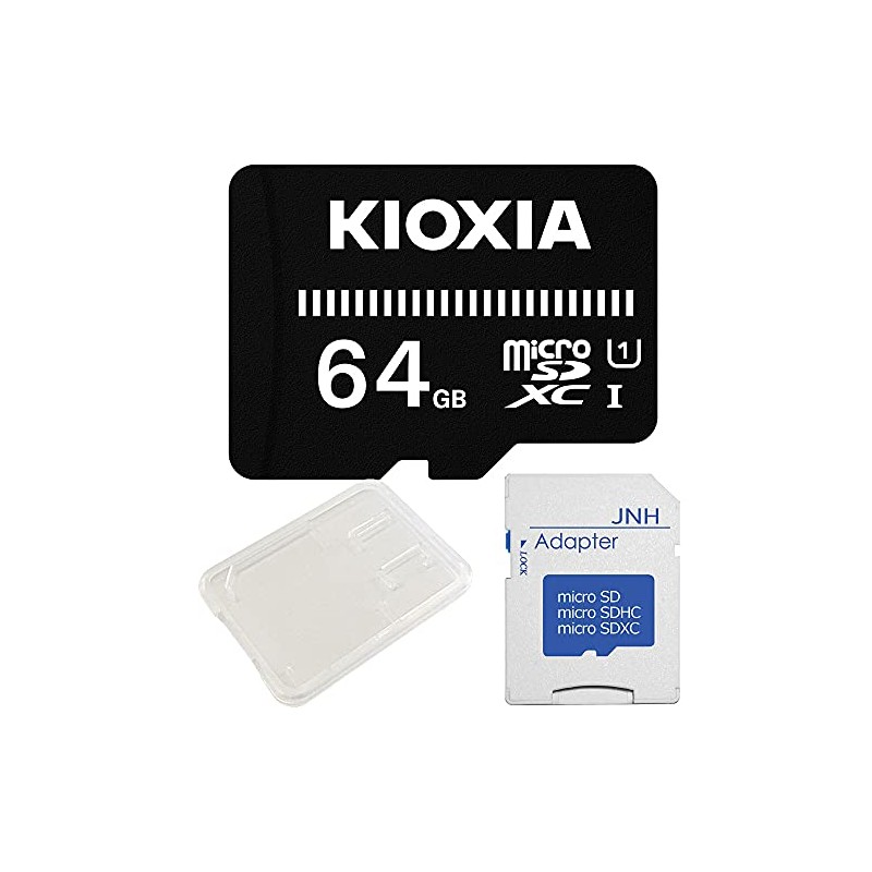 64GB Kioxia EXCERIA BASIC UHS-I U1 microSDXC Card + SD