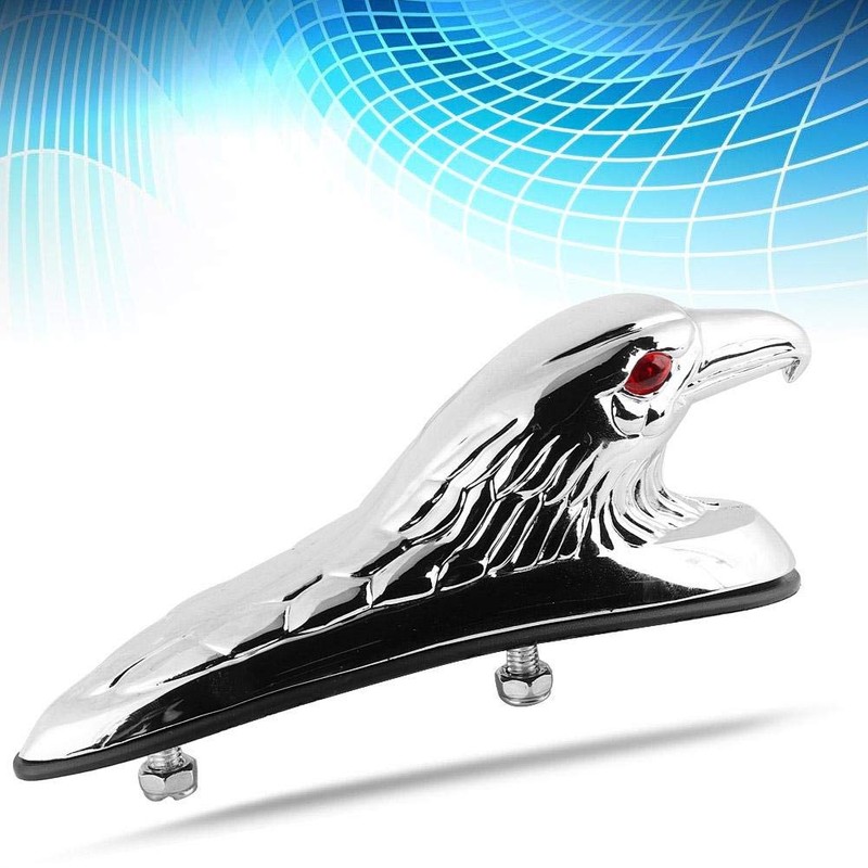 Aramox Ornament, Universal Motorcycle Front Mudguard Decoration Eagle Head Statue