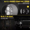 Unbranded Pair DOT 7" Inch Round LED Headlights Hi-Lo Beam