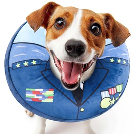 SuplutuX Dog & Cat Collar, Comfortable Lick Protection, Adjustable Dog Collar for Recovery After Surgery or Wounds for Dogs, S