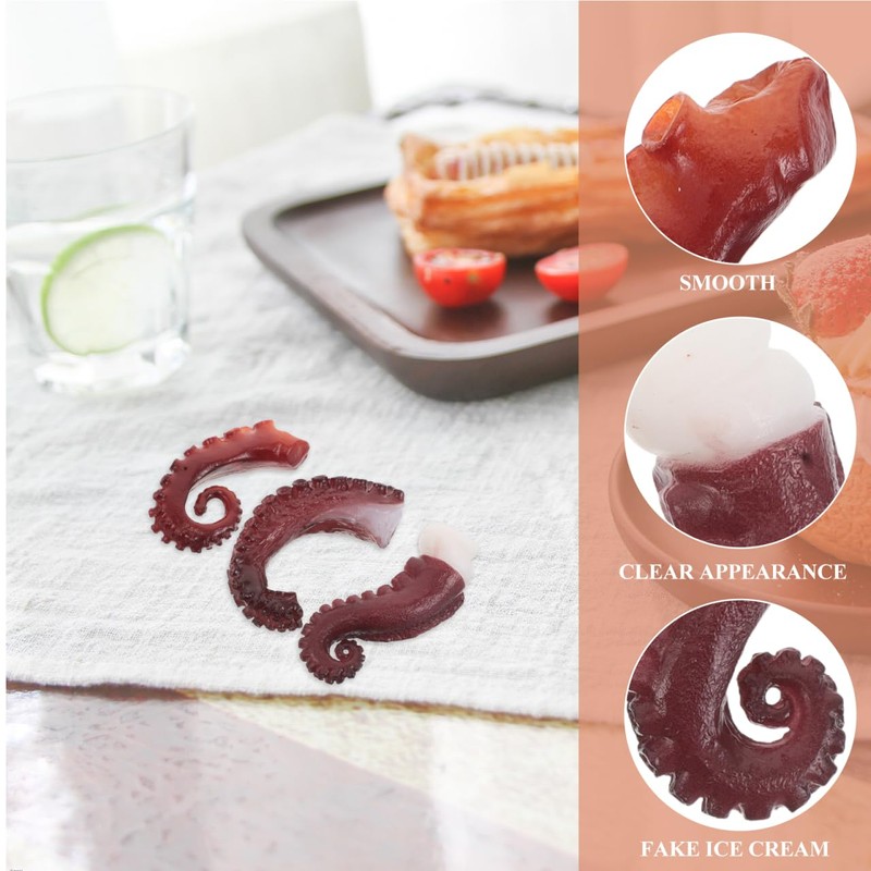 ifundom Artificial Octopus Tentacles 6-Pack Realistic Simulation Seafood Props Fake