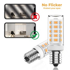 Aegislogic E14 LED Bulb Warm White 3000 K, Flicker-Free, Non-Dimmable, Pack of 4, 5 W, 500 lm Bulb, 40 W, 25 W Halogen Bulb, E14 Halogen Bulb Replacement