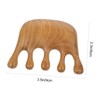 Vaguelly Natural Wood Wide Tooth Comb Static Sandalwood Scalp Massager