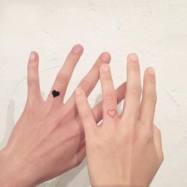 12 Blätter wasserdichte Valentinstag temporäre Tattoo Aufkleber paar Geständnis Liebe Aufkleber