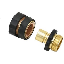 Conector rápido 3/4 de latón para manguera de jardín – Juego de 10 piezas Nuojie