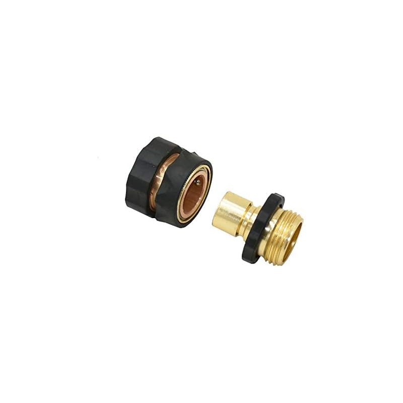 Conector rápido 3/4 de latón para manguera de jardín –