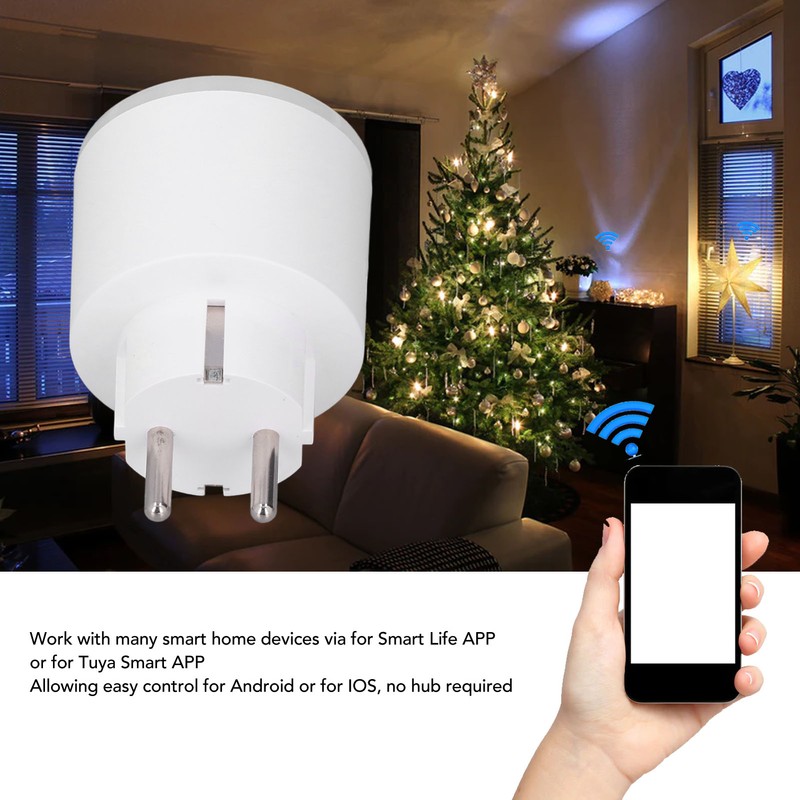 LED Smart Plug Mobile Phone Remote Control WIFI Home Smart