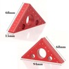 FTtool 3D Triangular Ruler Measuring Height Gauge Aluminum Alloy Markings