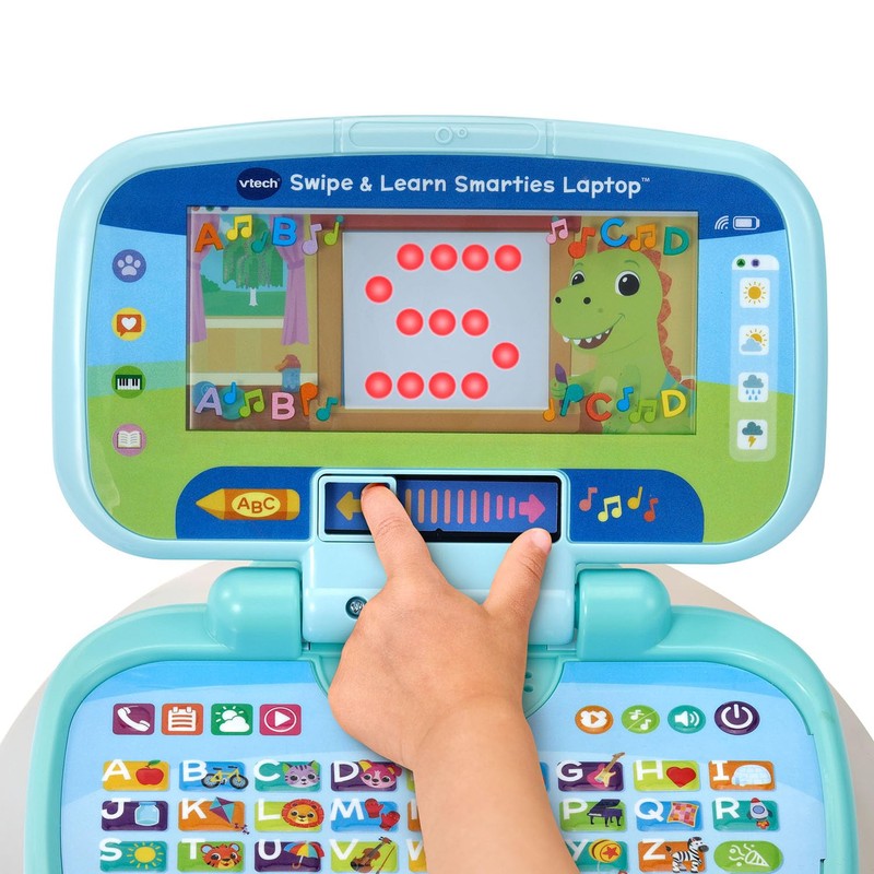 VTech Swipe and Learn Smarties Laptop, Blue