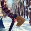 MiOYOOW Axe Sheath Leather Axe Cover Protective Case for Outdoor