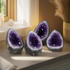 WYJHYZN Amethyst Crystal Gems and Healing Stones Rocks Geodes Purple