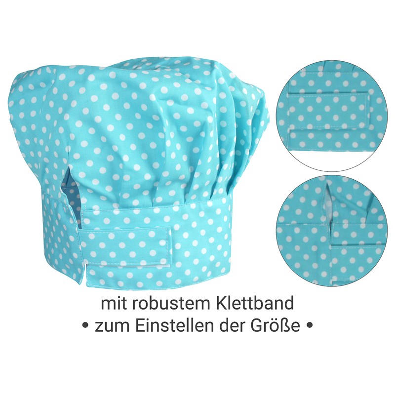 Emily´s Check Chef's Hat + Kitchen Apron + Oven Glove