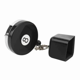 ANKROYU Retractable Billiard Pool Cue Chalk Holder Protective Cover Accessory Portable Durable Plastic Black 63cm Rope Extended Length for Billiards Enthusiasts