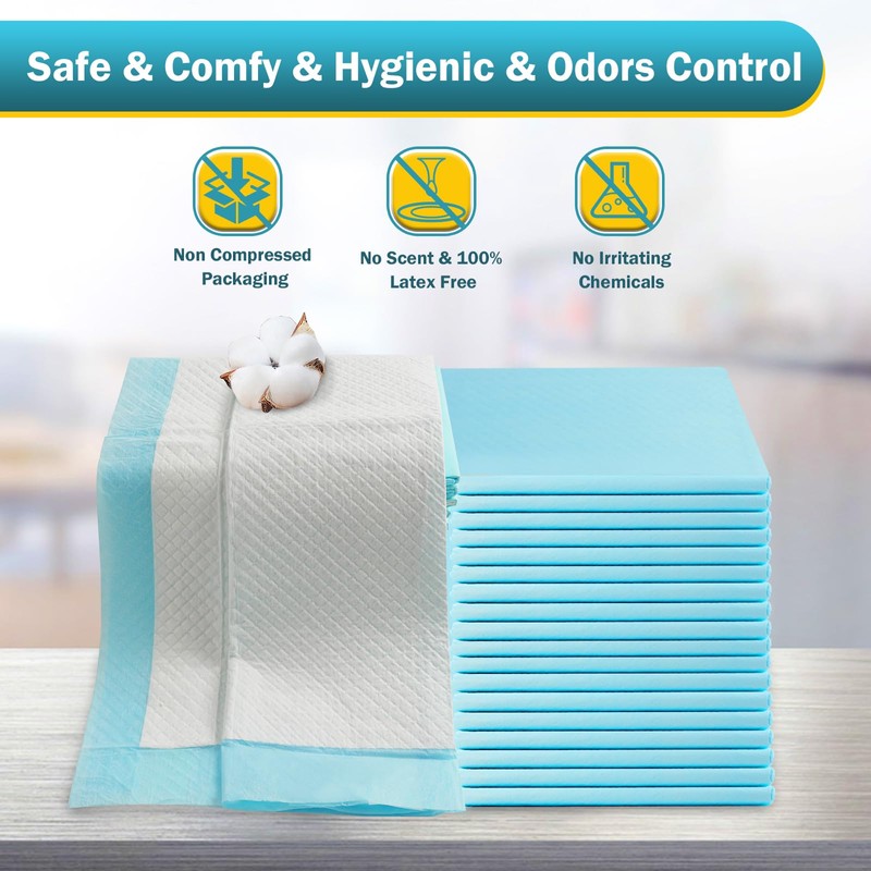 SOFYFINE Bed Pads with Adhesive Strip 30"x36" Thicken Elderly Adults