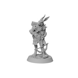Rabbit warrior Harengon style ranger humanoid ranged paintable miniature