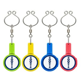 HOOK-EZE Fishing Knot Tying Tool, Gear for Tying Line to Fish Hooks, Quick Knot Tool for Bass & Fly Fishing, Accessories Suppliers Cover Hook on Rod, Unique Gifts for Men, Stocking Stuffers, 4Pcs