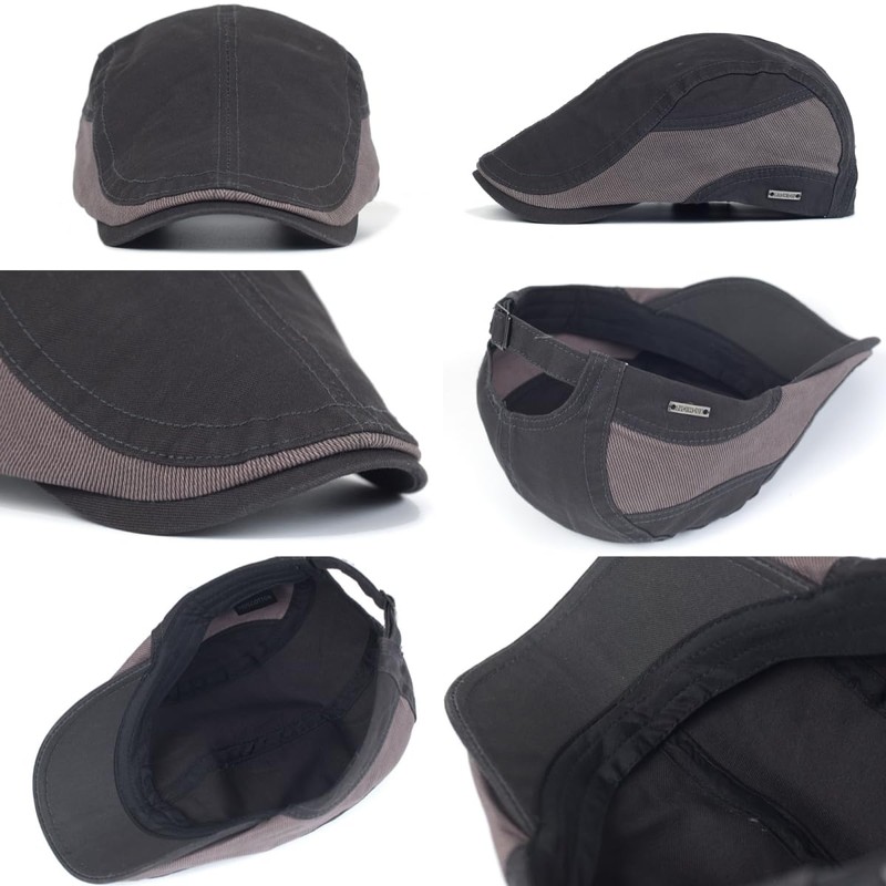 Qzkouma QIAM-7251 Men's Hat, Newsacket, Spring, Summer, Autumn, Winter, Cotton,