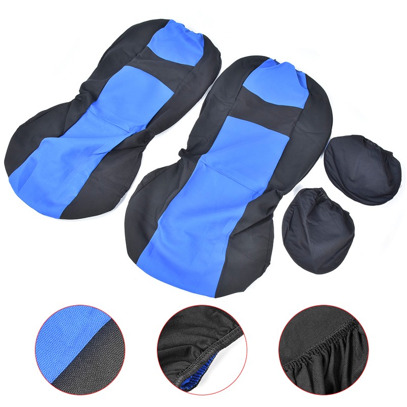 4Pcs Universal Car Front Seat Protective Cover Set Interior Decoration