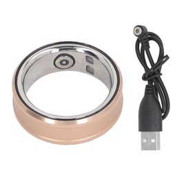 Smart Ring Waterproof Lightweight Ti Alloy Stainless Steel Skin Friendly Fitness Tracker Ring for Daily Use Gold