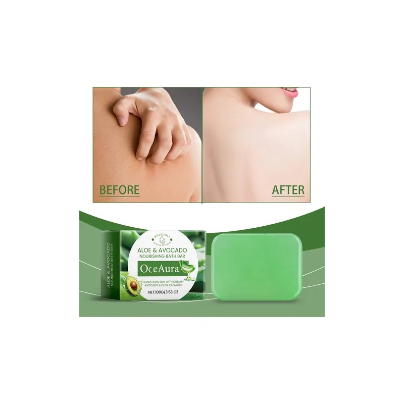 Barra De Baño Nutritiva De Aguacate Oceaura Que Alivia Suave