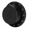 Black Kitchen Mechanical Timer Stainless Steel Reminder for Learning Baking