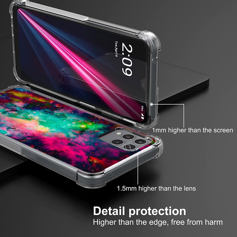 Beaucov Revvl 6 Pro 5G Case, Colorful Universe Sky Drop