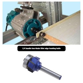 EMSea R1 Round Over Router Bit Round-Over Edging Trimming Router Woodworking Tools for Softwood MDF Particle Boards Plywood Panels