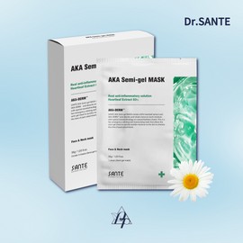 Sante Santte AKA semi-gel mask pack 5ea Acne trouble moisture soothing 🖤Aka semi-gel mask 5ea / 상떼 아카 세미겔 마스크팩 5ea 여드름 트러블 수분 진정 🖤아카 세미겔 마스크 5ea